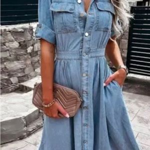 Maxi Denim dress size L